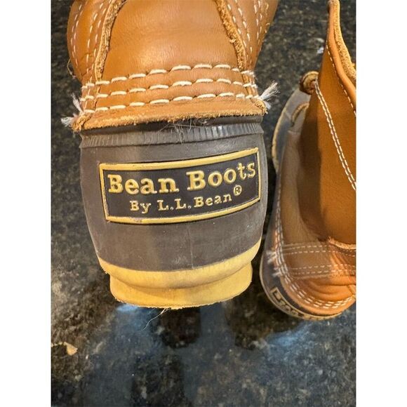 L.L. Bean Women's Size 7 Brown Leather Duck Boots Waterproof Casual - Picture 5 of 8